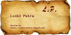Loibl Petra névjegykártya